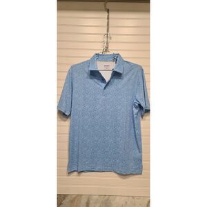 Ahead Extreme Mens Canal Blue/White Golf Polo Shirt Size S NWT
